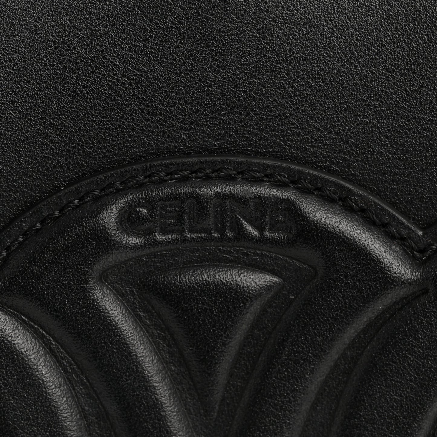 Smooth Calfskin Small Cuir Triomphe Bucket Bag Black