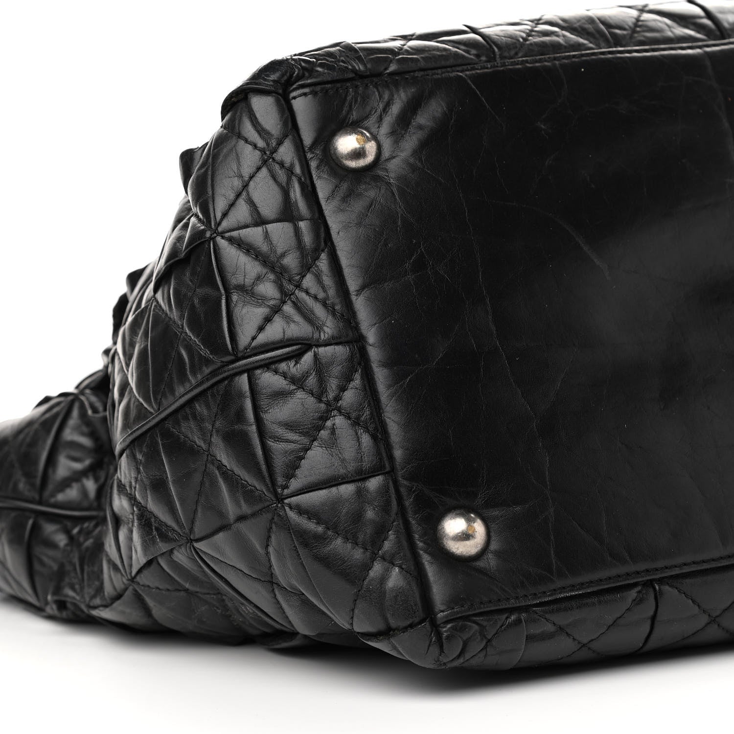 Chanel Aged Calfskin CC Tote Black 8 of 15