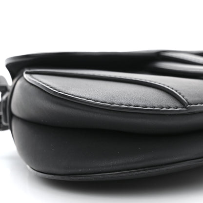 Christian Dior Ultra Matte Calfskin Mini Saddle Bag Black 9 of 10