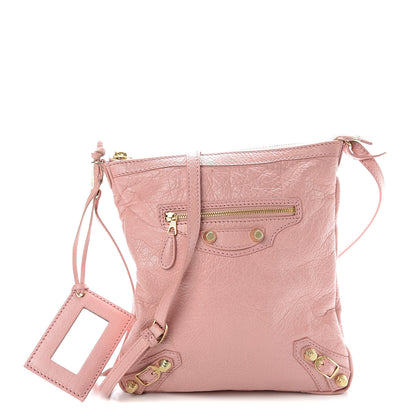 Balenciaga Agneau Giant 12 Gold Hardware Flat Crossbody Rose Peche 1 of 12