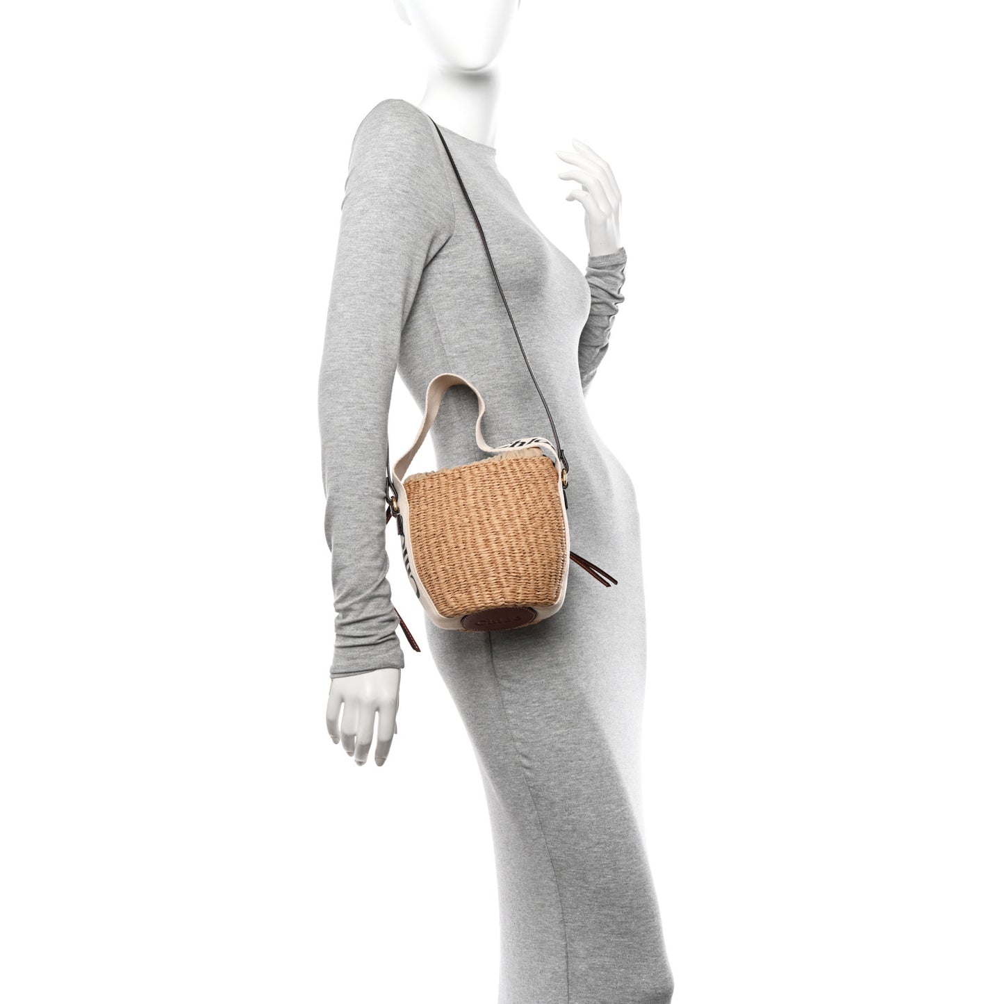 Natural Woven Fiber Small Woody Basket