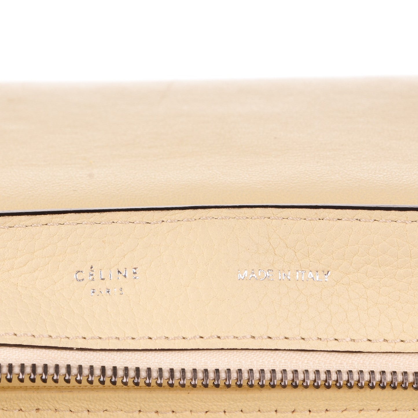 Drummed Calfskin Suede Medium Trapeze Butter