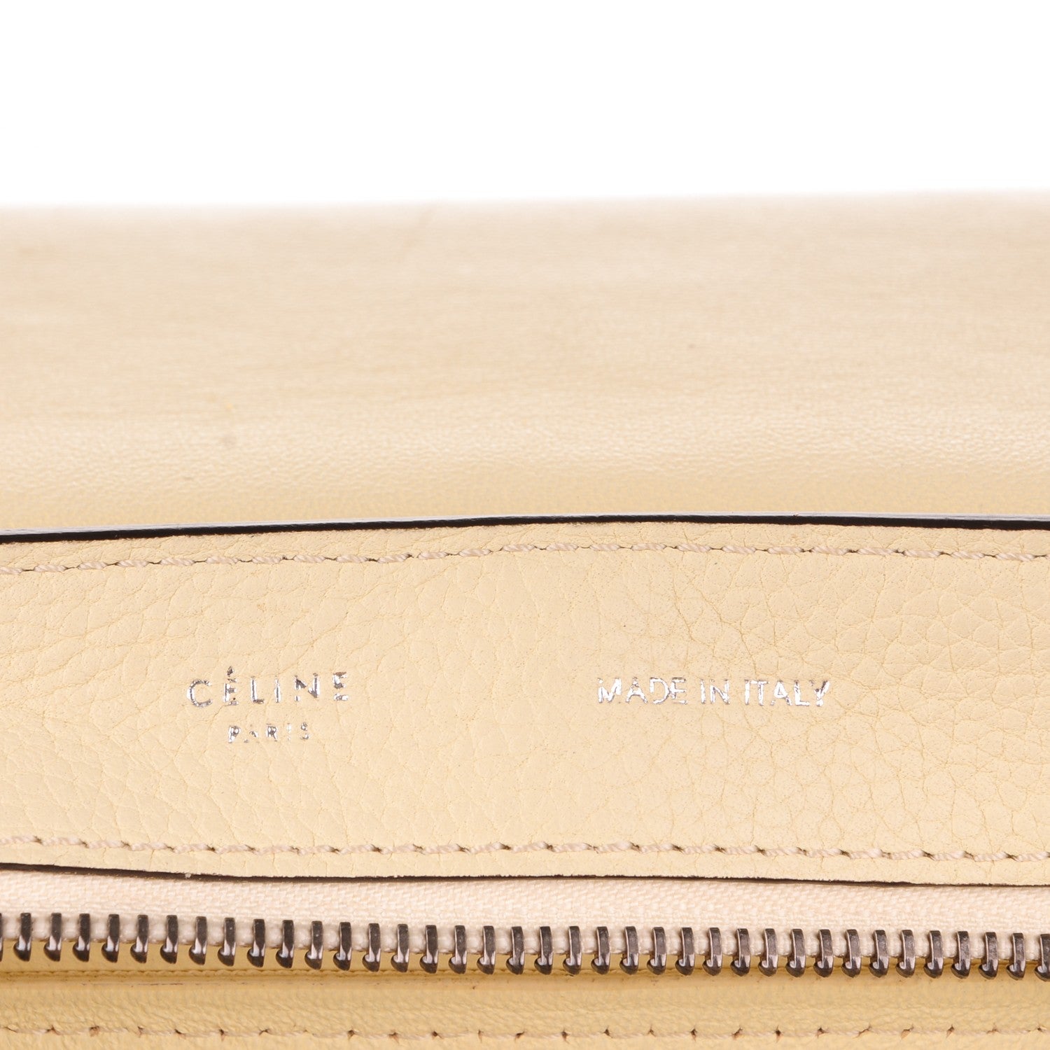 Celine Drummed Calfskin Suede Medium Trapeze Butter 6 of 24
