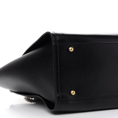 Chanel Caviar Small Studded Deauville Tote Black 8 of 9