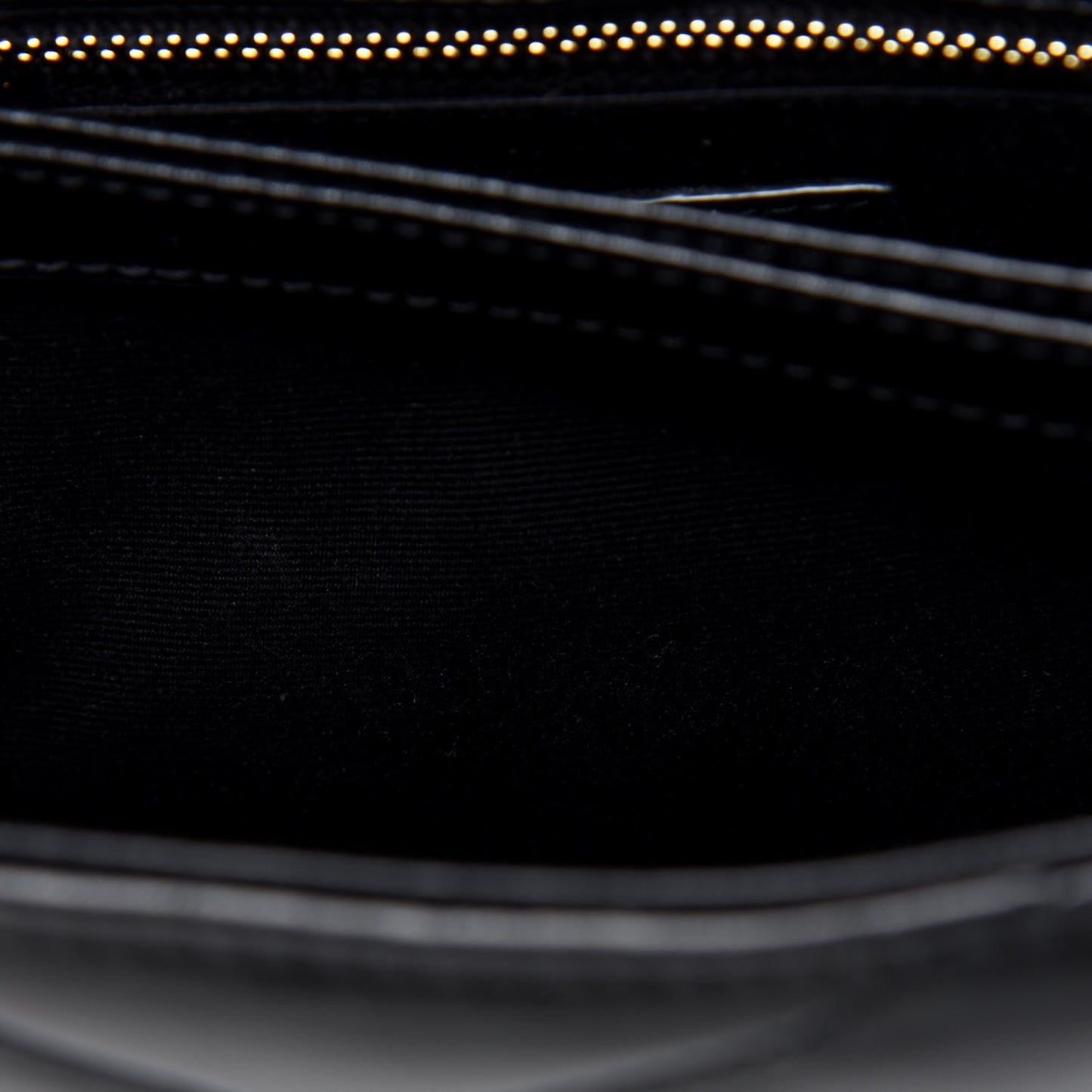 Calfskin Y Quilted Monogram Toy Loulou Crossbody Bag Black