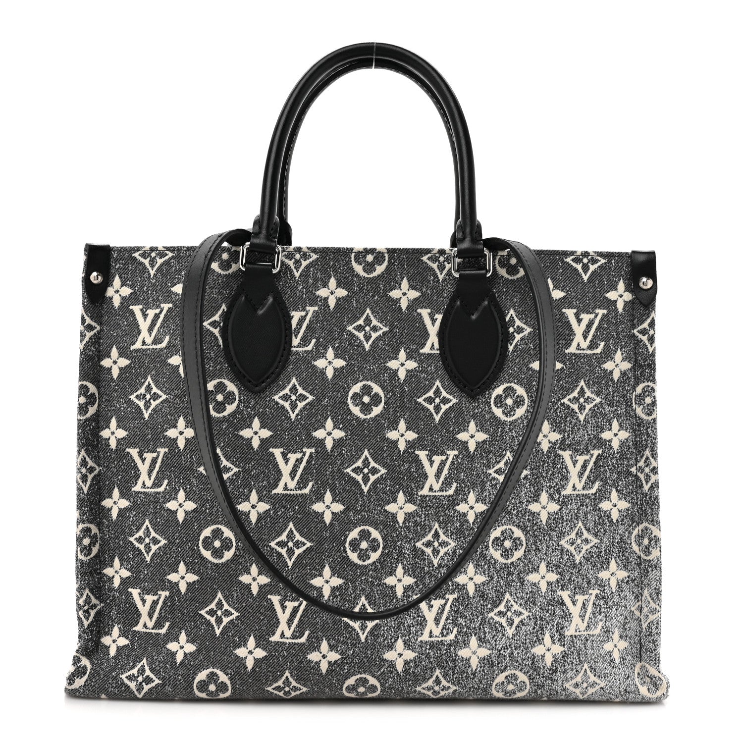 Louis Vuitton Monogram Jacquard Denim Onthego MM Black 1 of 10