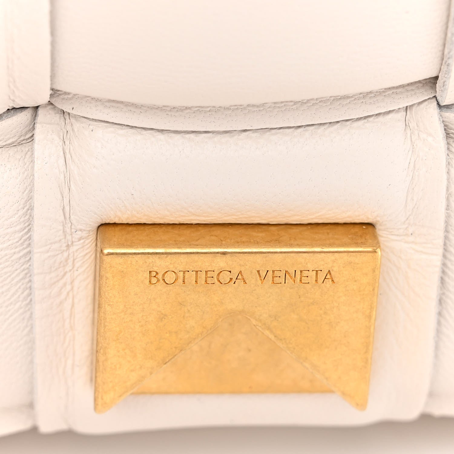 Bottega Veneta Nappa Maxi Intreccio Small Padded Cassette Crossbody Bag White 8 of 10