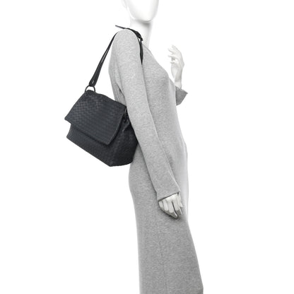 Bottega Veneta Nappa Intrecciato Flap Shoulder Bag Ardoise 2 of 10