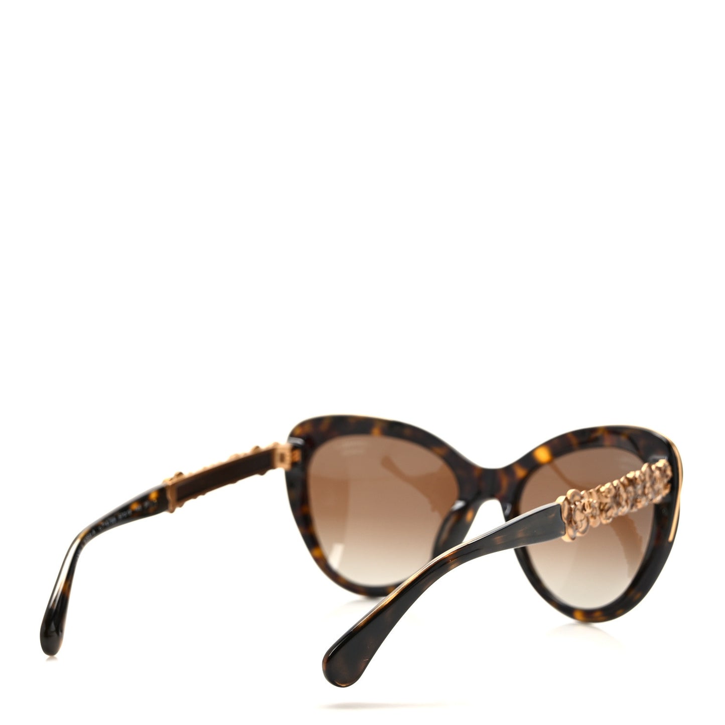 Polarized Bijou Cat Eye Sunglasses 5354-A Black