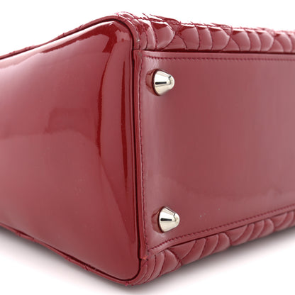 Christian Dior Patent Cannage Large Lady Dior Red 9 of 15