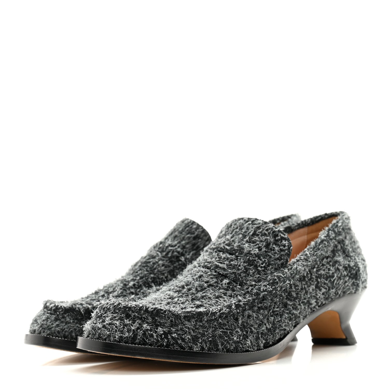 Loewe Brushed Suede Comic 90mm Loafers 39 41 Charcoal 3 of 9