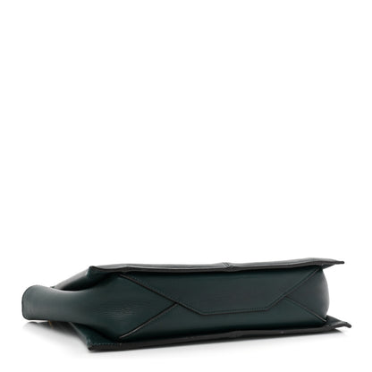 Celine Smooth Calfskin Tri-Fold Clutch on Chain Bottle Green 4 of 18