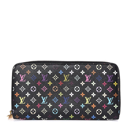 Louis Vuitton Monogram Multicolor Zippy Wallet Black Grenade 1 of 12