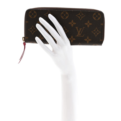 Louis Vuitton Monogram Clemence Wallet Fuchsia 2 of 10