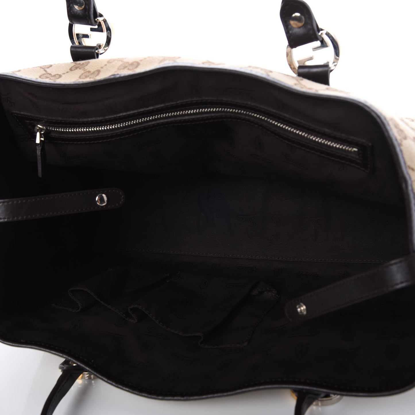 Monogram Medium Twins Tote Dark Brown