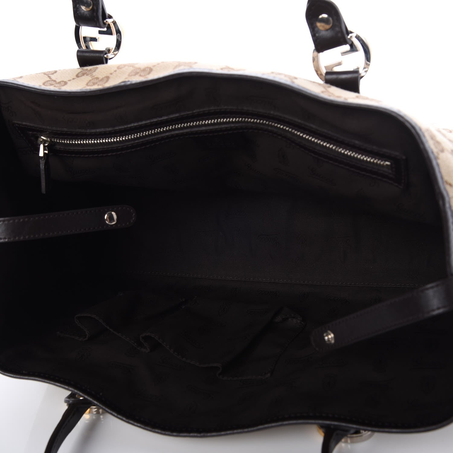 Gucci Monogram Medium Twins Tote Dark Brown 5 of 9