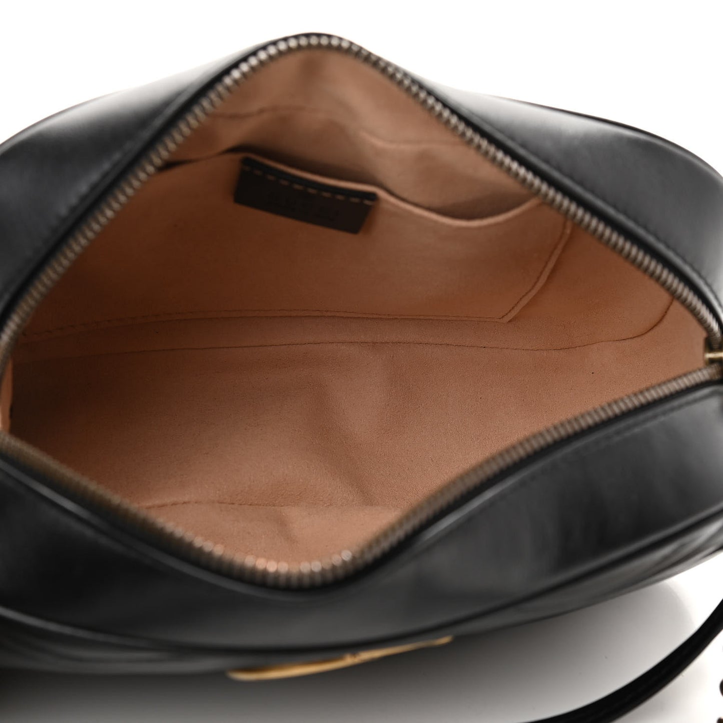 Calfskin Matelasse Small GG Marmont Chain Shoulder Bag Black