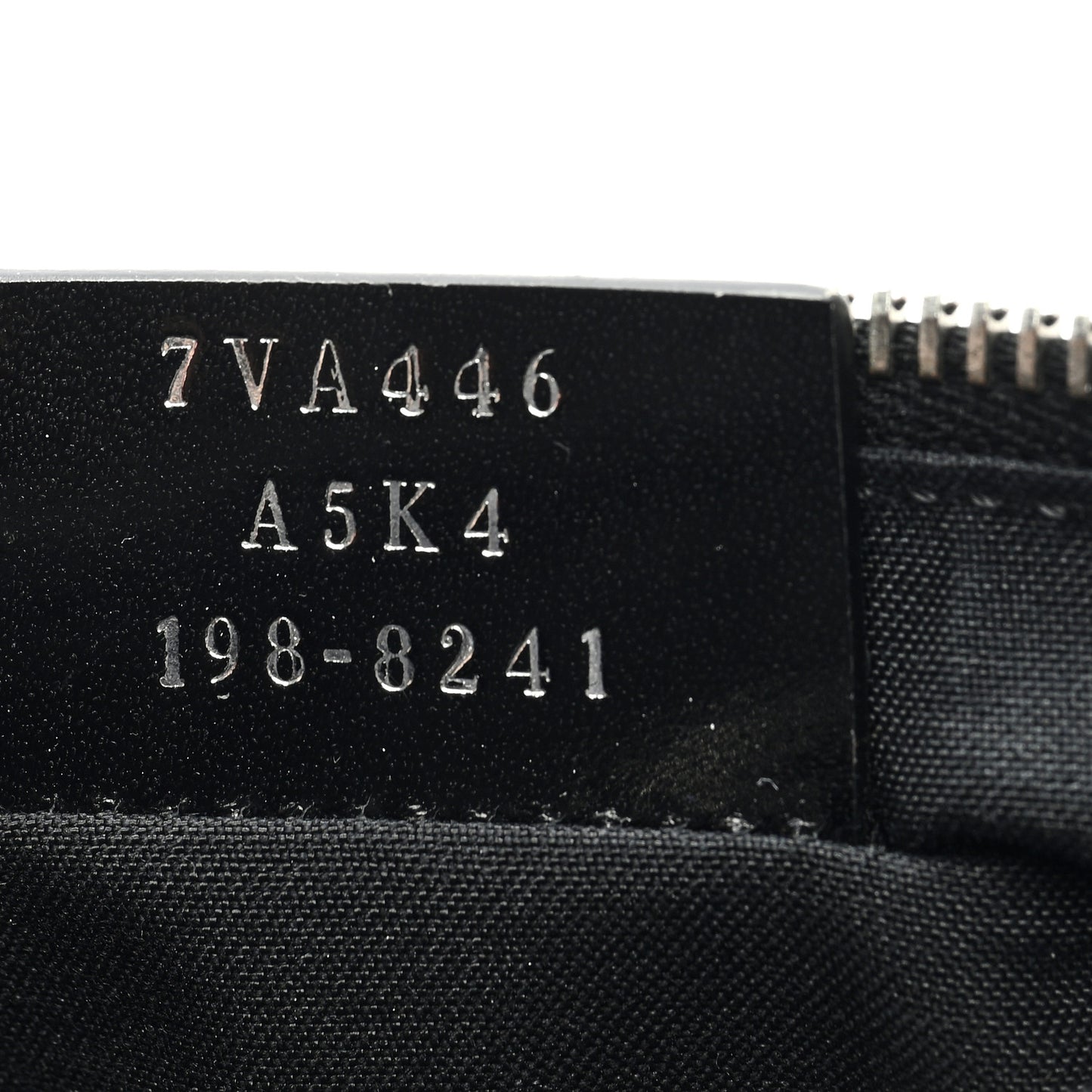 Glazed Fabric Vitello Century FF 1974 Stamp Patch Pocket Belt Bag Black