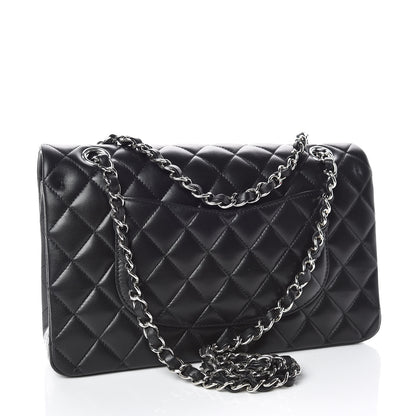 Chanel Lambskin Quilted Medium Double Flap Black 3 of 9