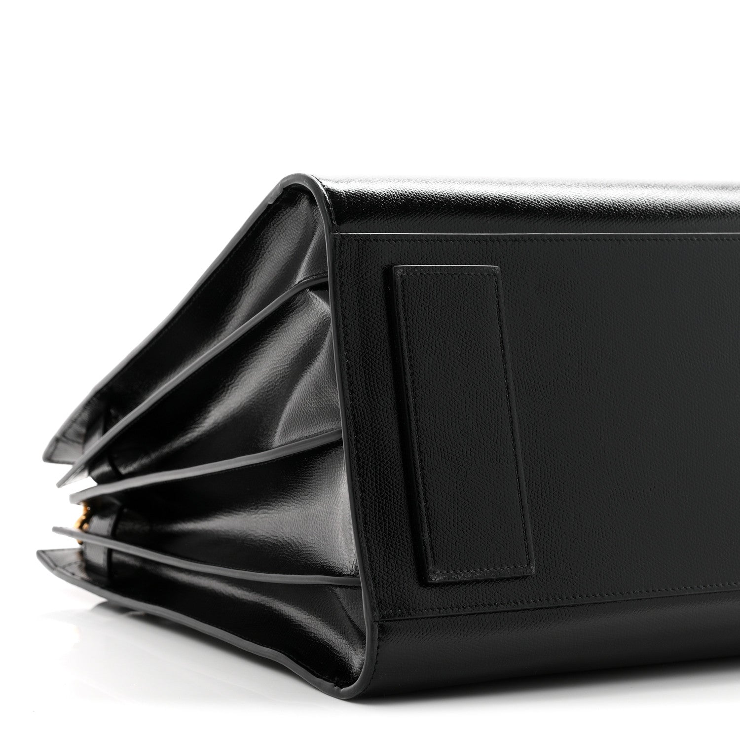 Saint Laurent Patent Grain De Poudre Large Souple Sac De Jour Black 10 of 11