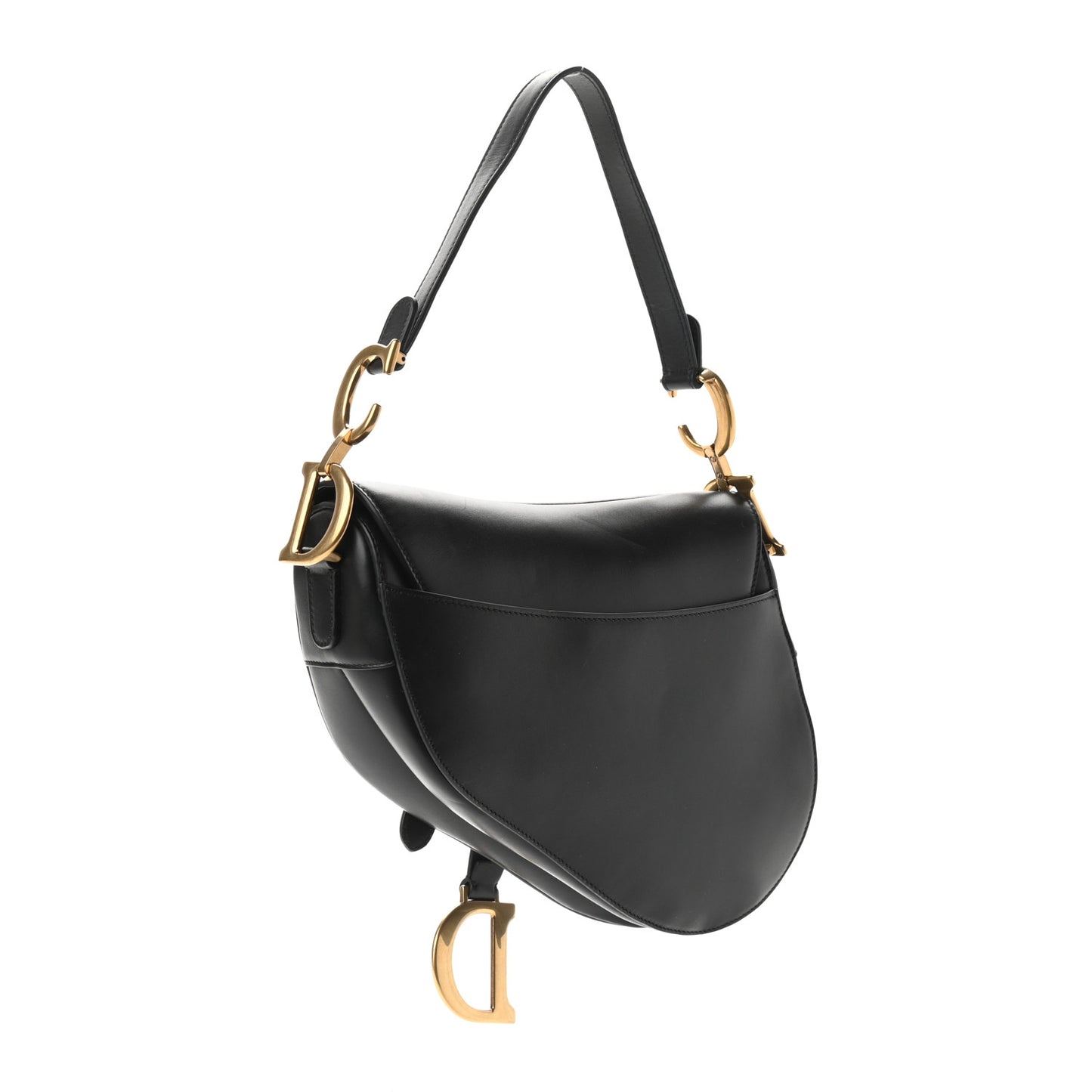Calfskin Saddle Bag Black