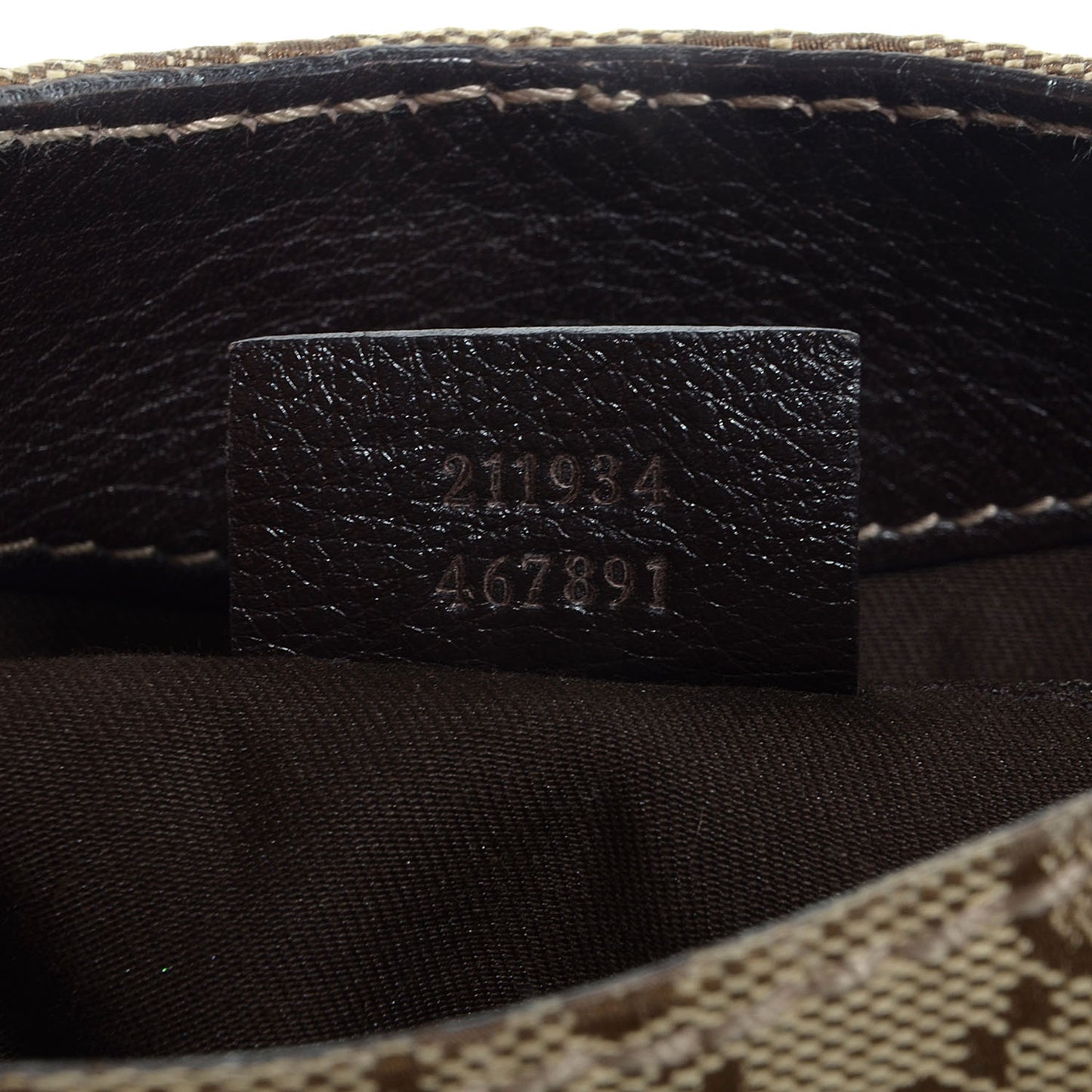 Monogram New Ladies Web Medium Hobo Brown