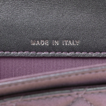 Chanel Iridescent Lambskin Quilted Reissue Flap Card Holder Light Purple 7 of 8