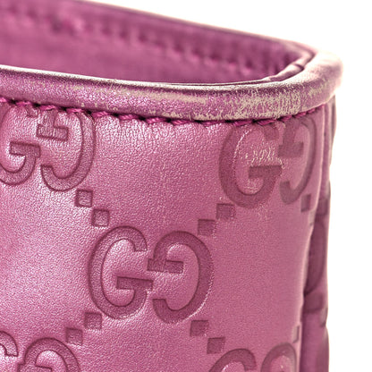 Gucci Metallic Soft Guccissima Large Heart Bit Charm Top Handle Tote Fresia Rose 21 of 26