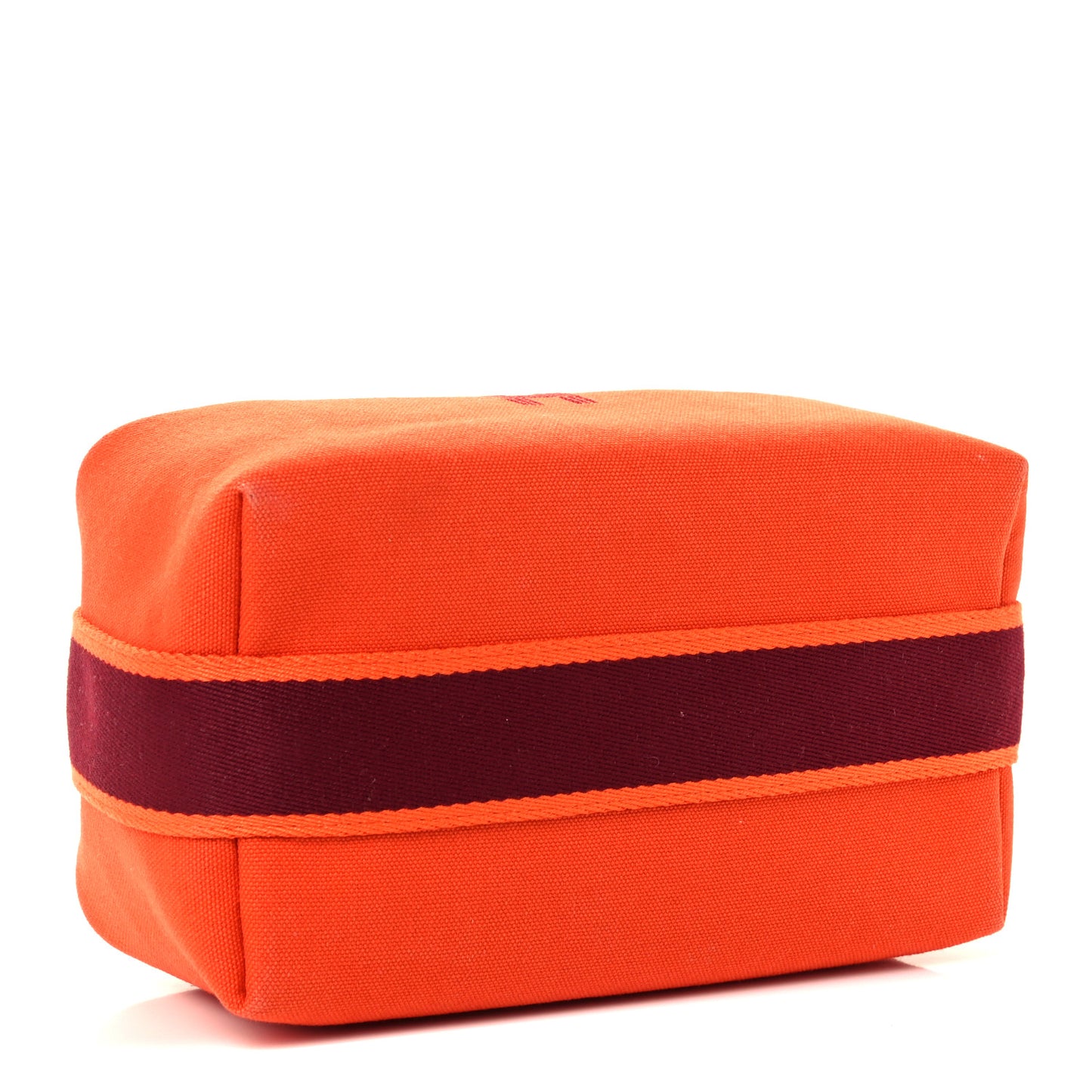 Canvas Small Bride-A-Brac Pouch Orange Burgundy