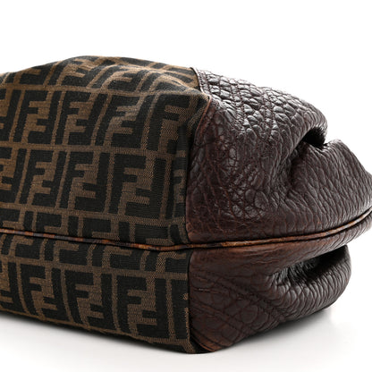 Fendi Zucca Nappa Nuvolata Vitello Tortuga Spy  Tobacco Moro 12 of 13