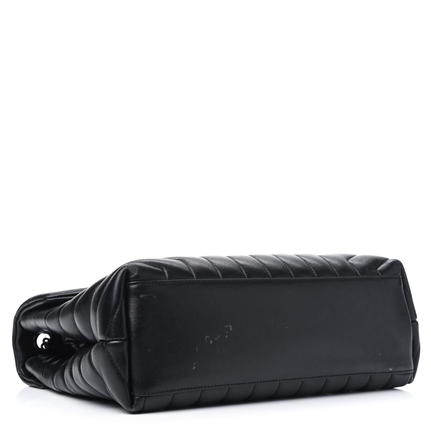 Saint Laurent Calfskin Y Quilted Monogram Medium Loulou Chain Satchel Black 3 of 7