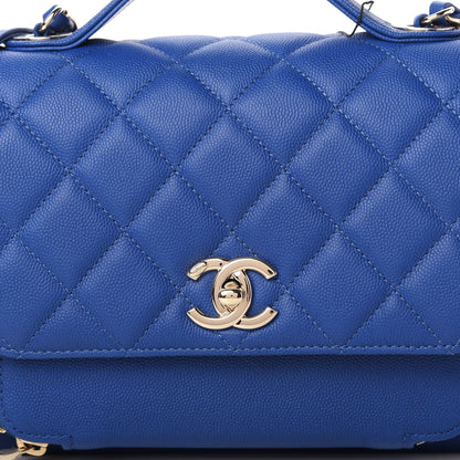 Chanel Caviar Quilted Medium Business Affinity Flap Dark Blue 10 of 11
