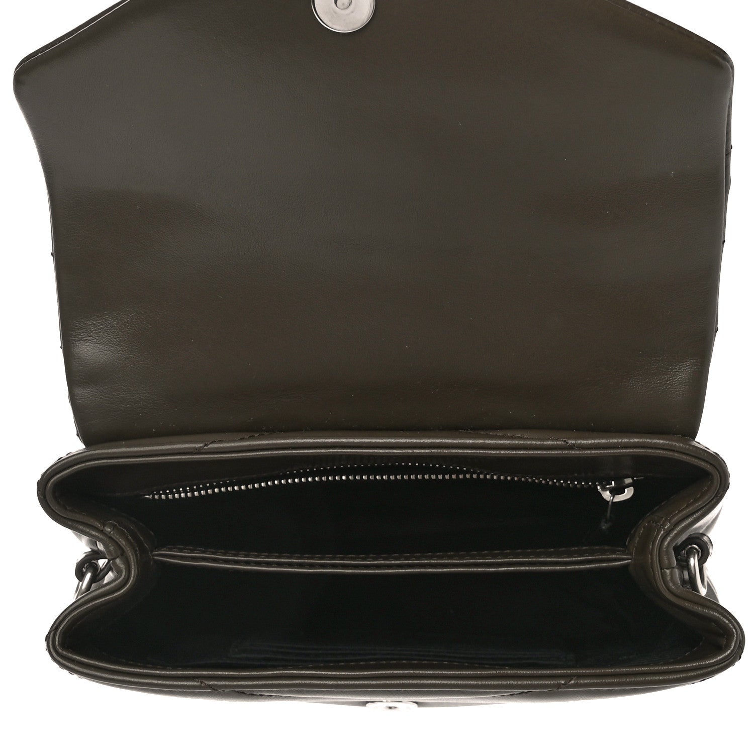 Saint Laurent Calfskin Y Quilted Monogram Toy Loulou Crossbody Bag Faggio 5 of 10