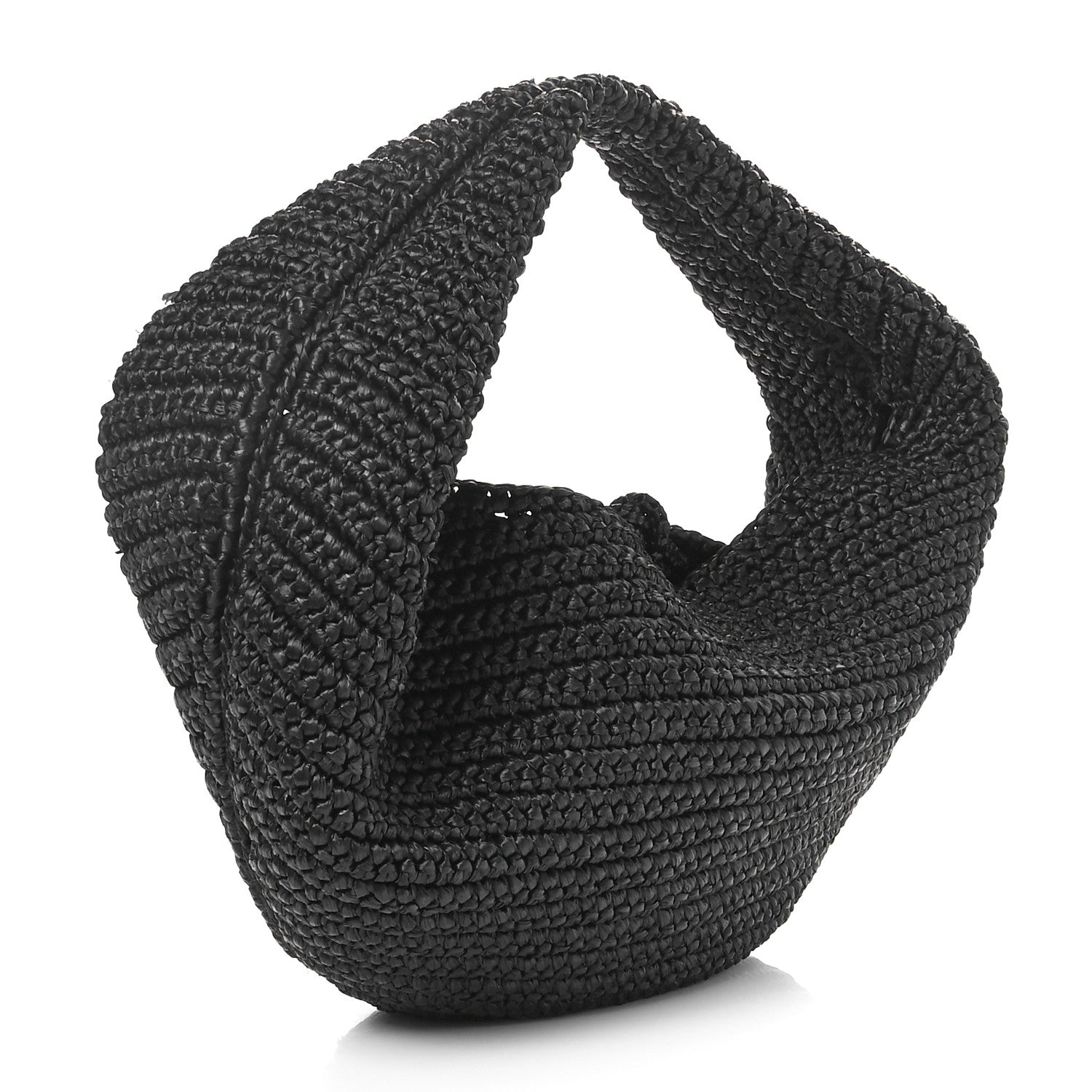 Khaite Raffia Olivia Hobo Black 3 of 9