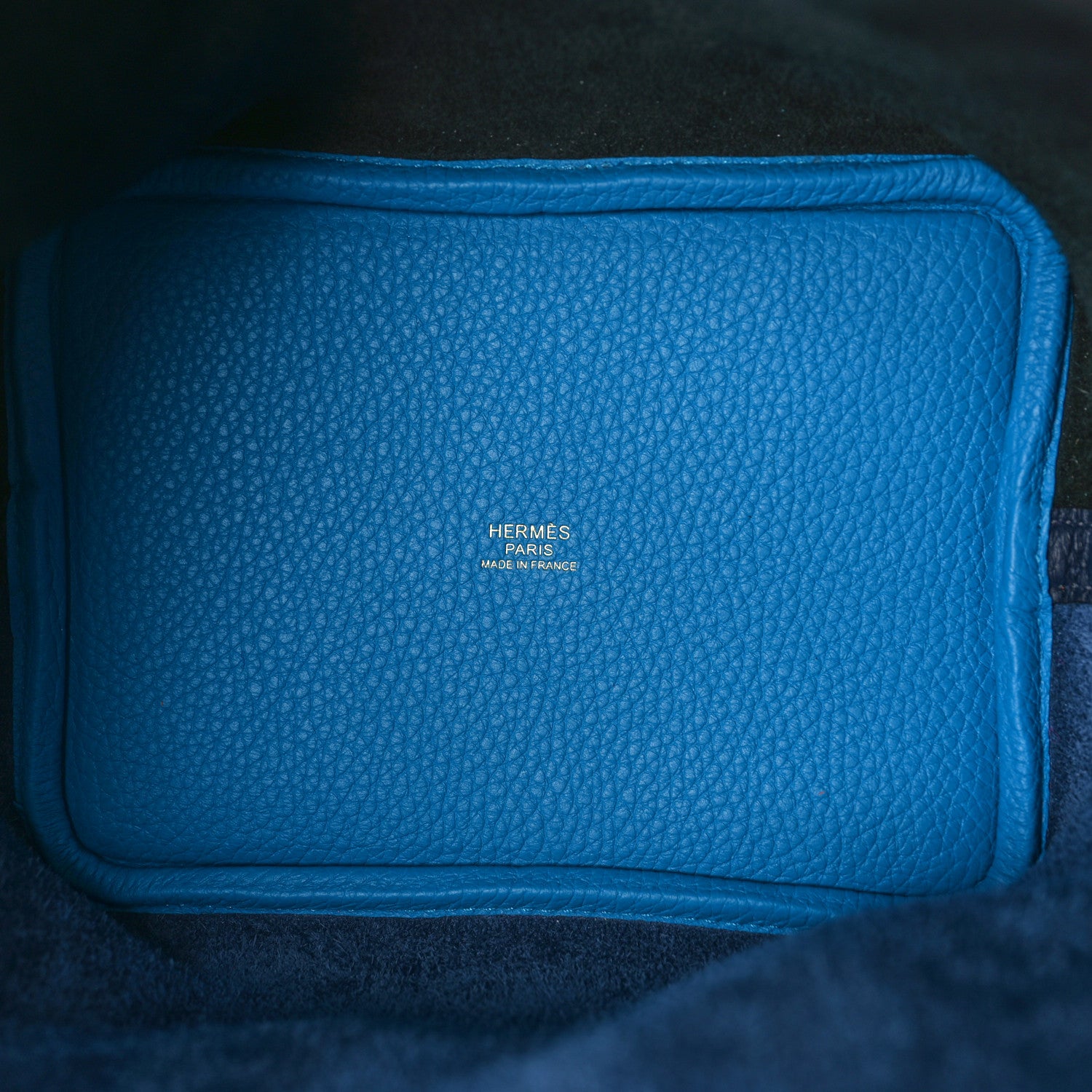 Hermes Taurillon Clemence Casaque Picotin Lock 18 PM Bleu Nuit Black Blue Frida 5 of 8