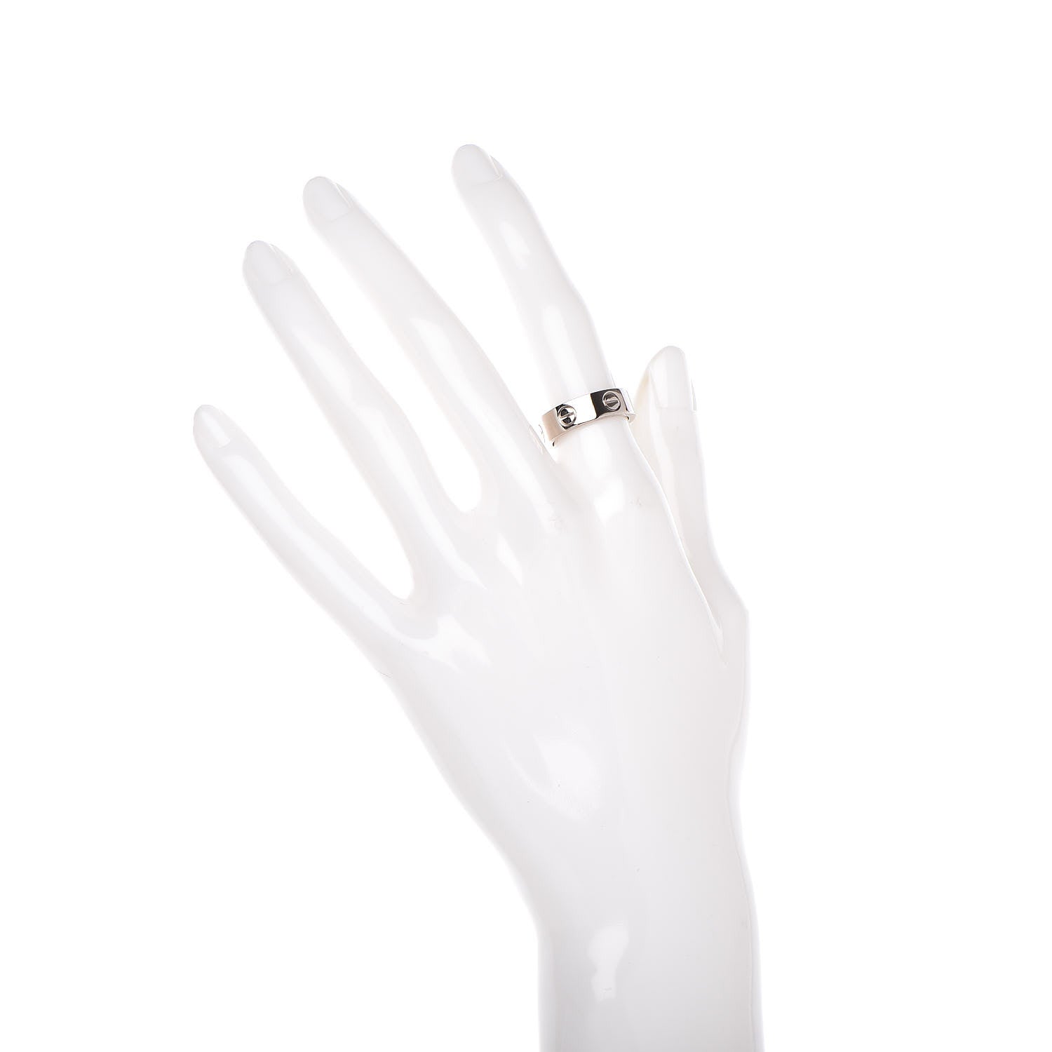 Cartier 18K White Gold 5.5mm LOVE Ring 50 5.25 2 of 4
