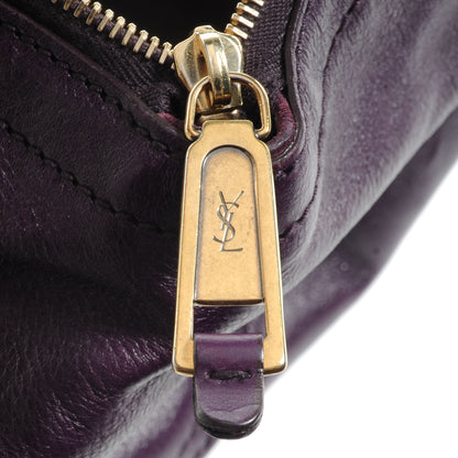 Saint Laurent Leather Medium Downtown Tote Violet 9 of 9