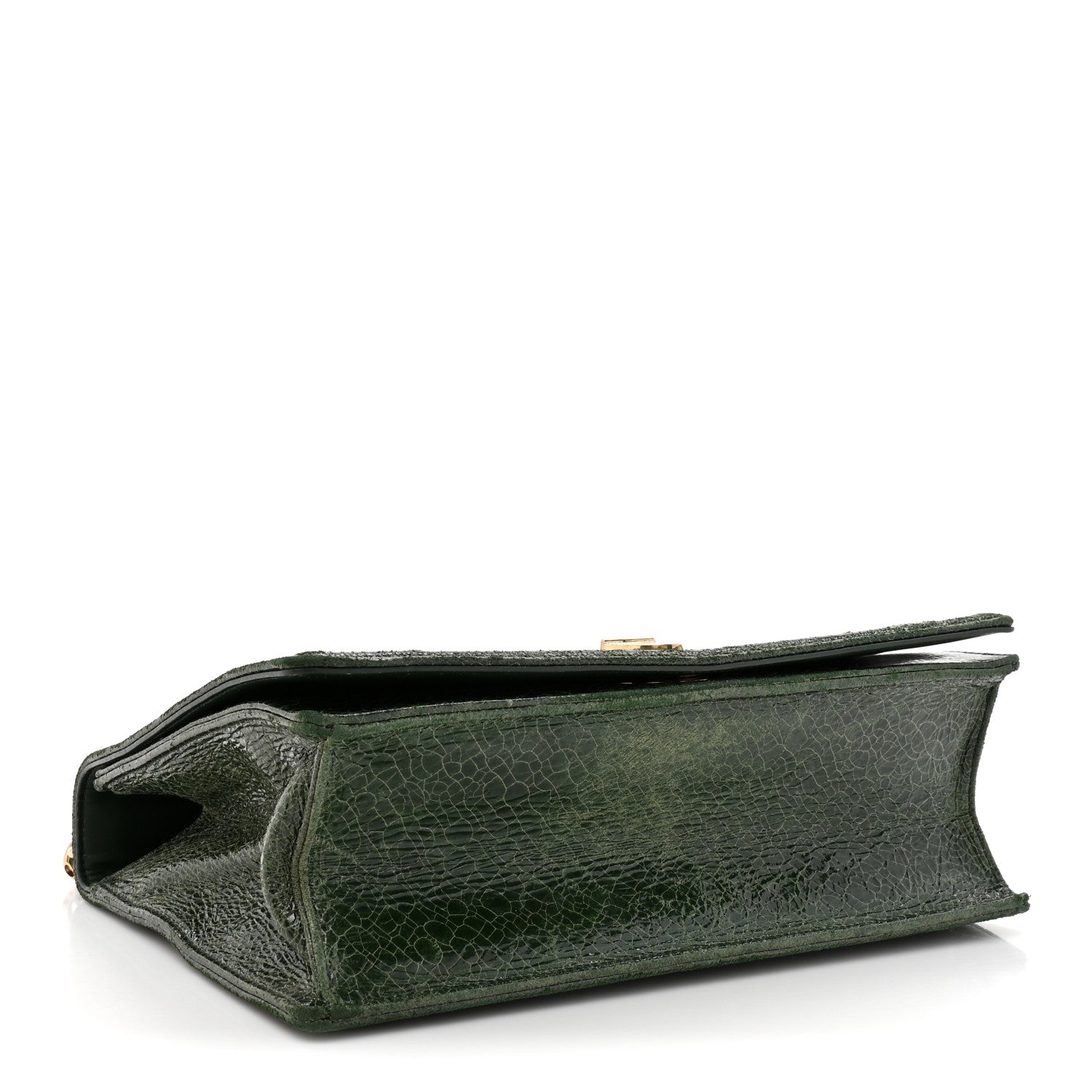Christian Dior Ceramic Effect Deerskin Large Diorama Flap Bag Malachite Green 4 of 15