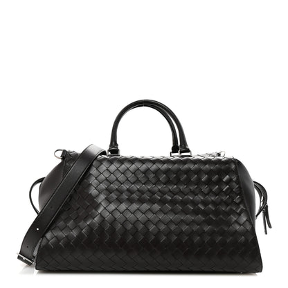 Bottega Veneta Nappa Intrecciato Zip Tape Weekender Bag Fondente 1 of 8