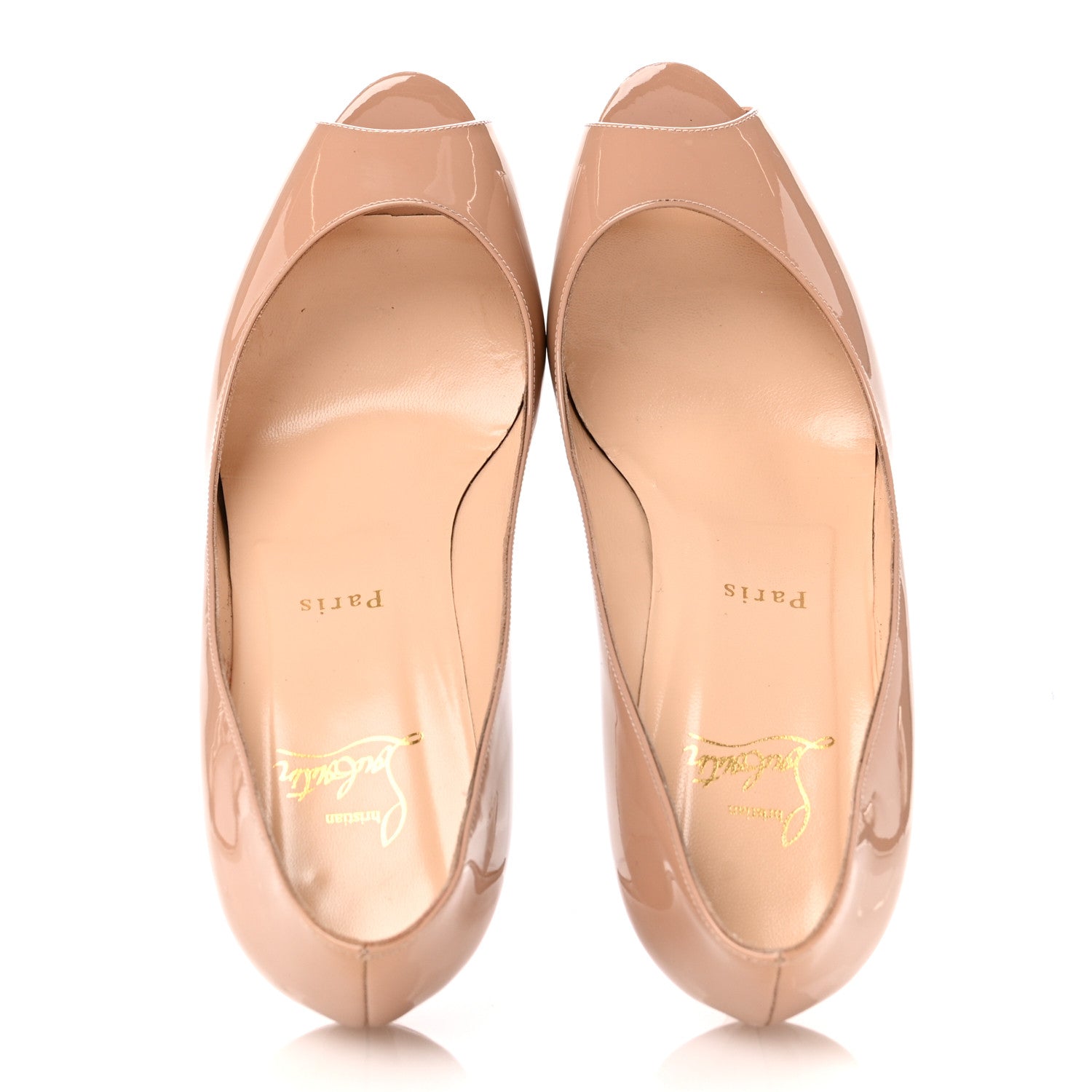 Christian Louboutin Patent New Very Prive 100 Pumps 40 Nude Christian Louboutin Patent New Very Prive 100 Pumps 40 Nude