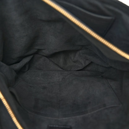 Louis Vuitton Monogram Flower Zipped Tote MM Black 6 of 11