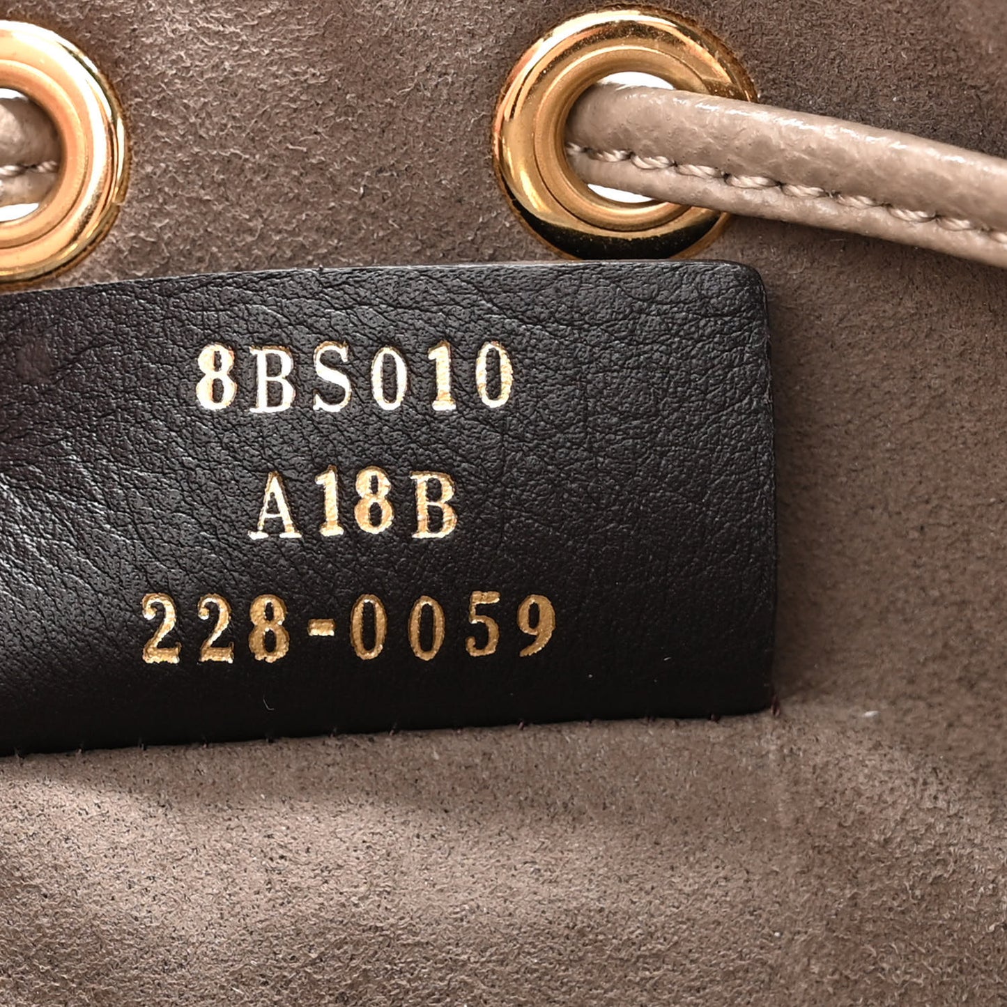 Vitello Cruise F is Fendi Mini Mon Tresor Bucket Bag Tortora