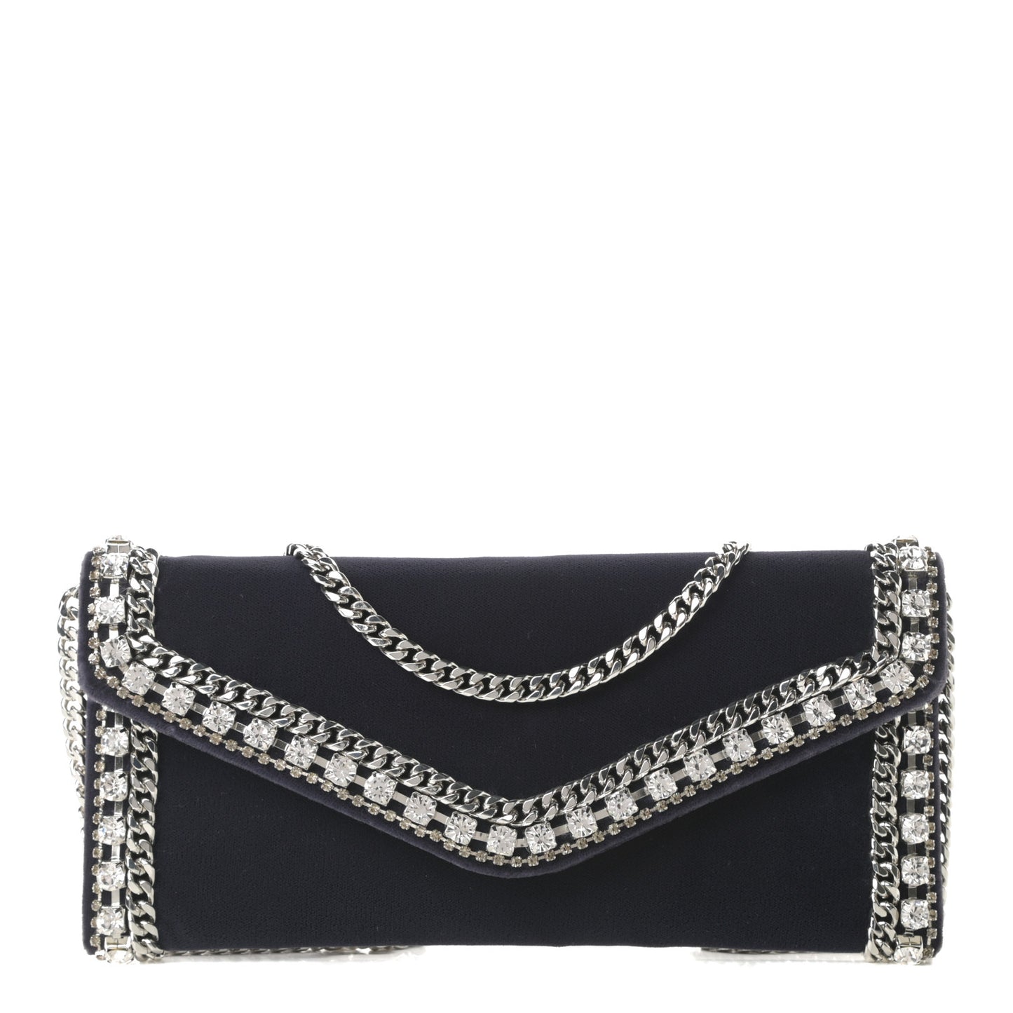 Envelope Clutch Silver Slate