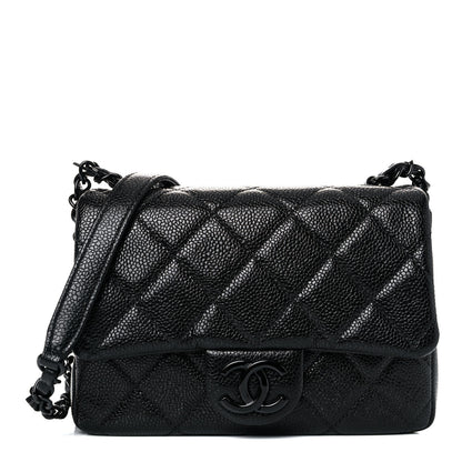 Chanel Caviar Quilted Incognito Mini Square Flap Black 1 of 14