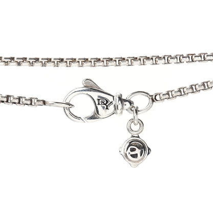 David Yurman Sterling Silver 14K Yellow Gold Logo Station Necklace 36" 4 of 4