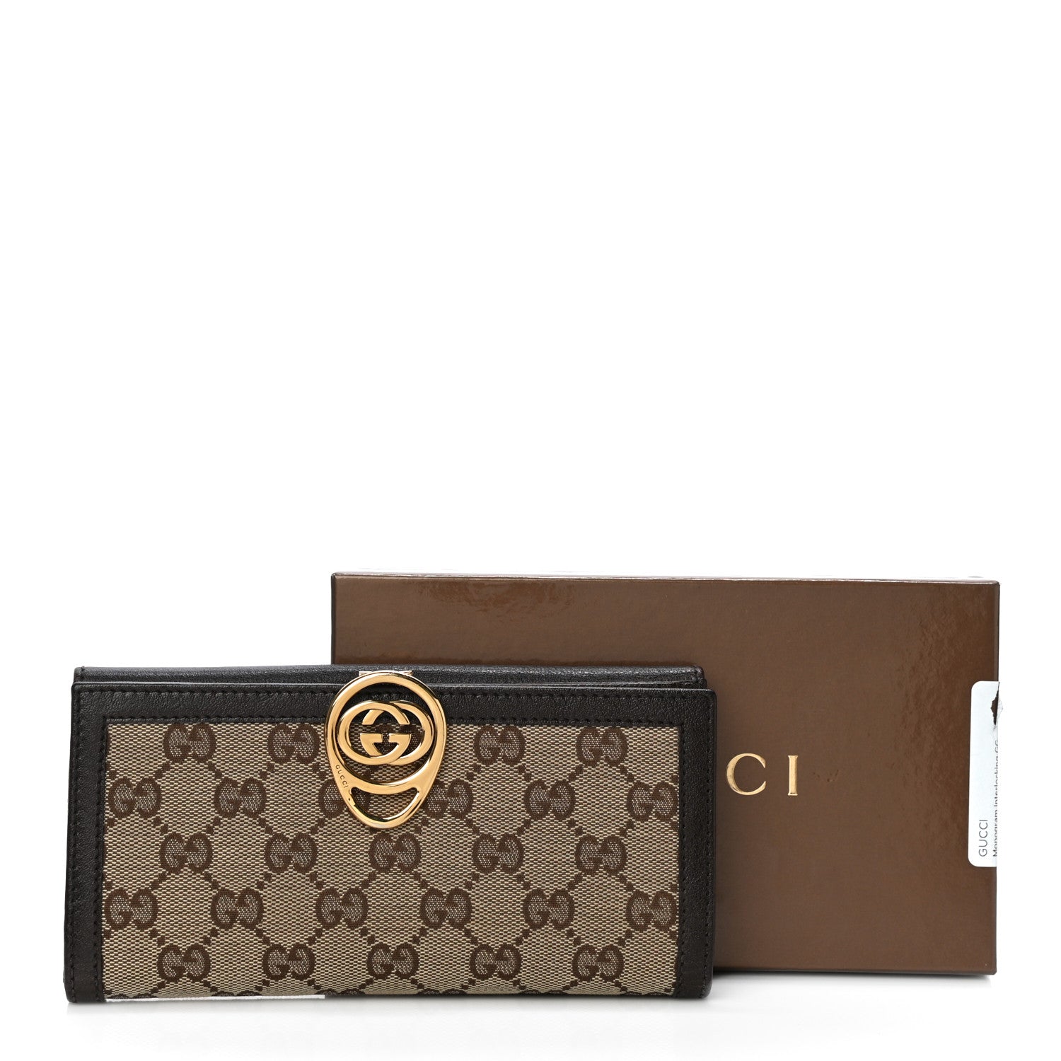 Gucci Monogram Interlocking GG Continental Wallet Dark Brown 14 of 14
