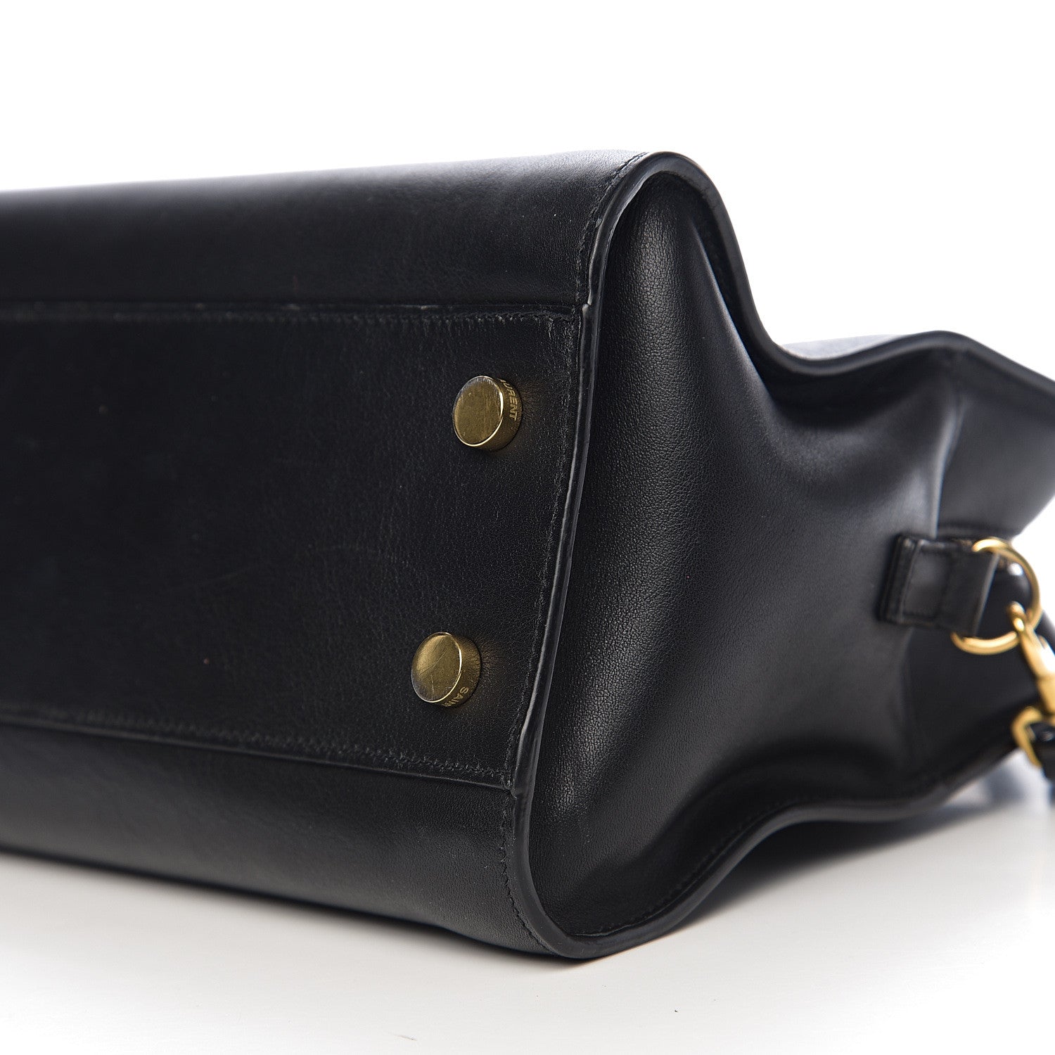 Saint Laurent Calfskin Monogram Baby Cabas Black 14 of 15