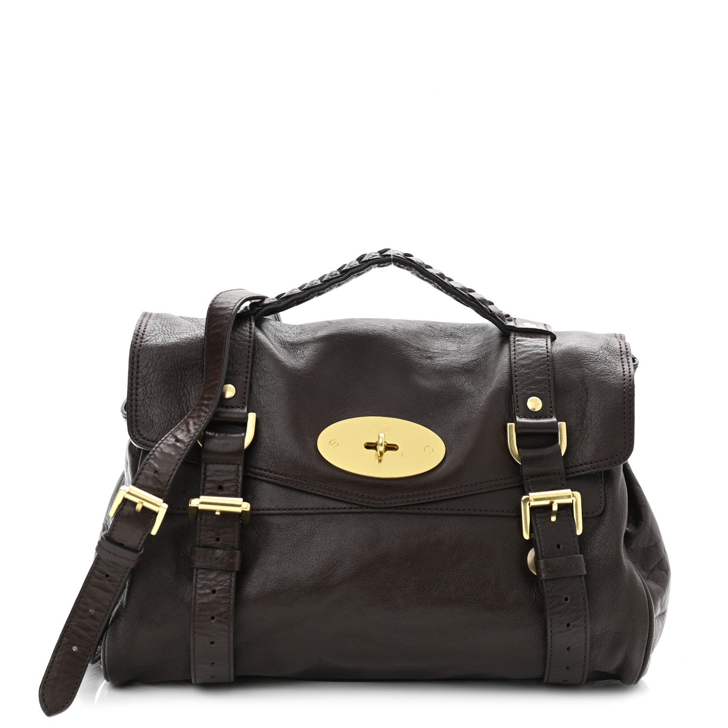 Mulberry Soft Buffalo Medium Alexa Chocolate 1 of 10