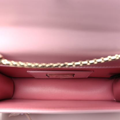 Bulgari Nappa Crystal Butterfly Embellished Serpenti Forever Crossbody Pink 5 of 10