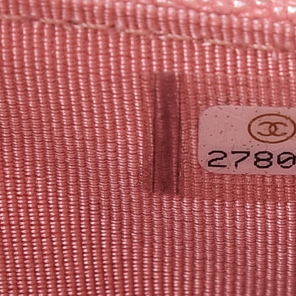 Chanel Iridescent Caviar Quilted Wallet on Chain WOC Rose Pink 8 of 11